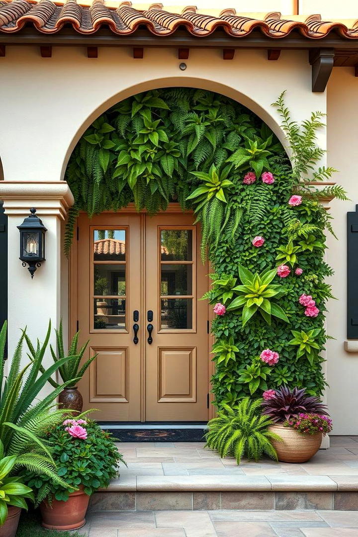 Sustainable Plant Walls - 30 spanish style front porch ideas