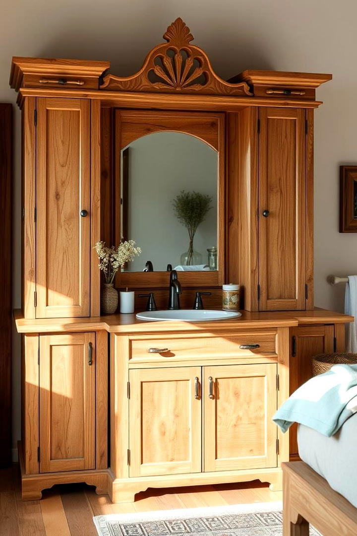 Sustainable Wooden Vanity Craft - 30 Bedroom Vanity Ideas