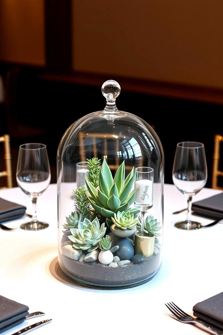 Terrarium Centerpiece - 30 non-floral wedding centerpiece ideas