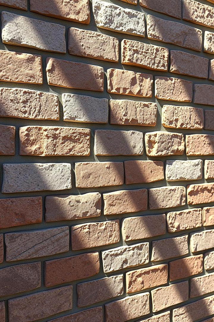 Textured Brick Design - 30 Brick Fence Ideas