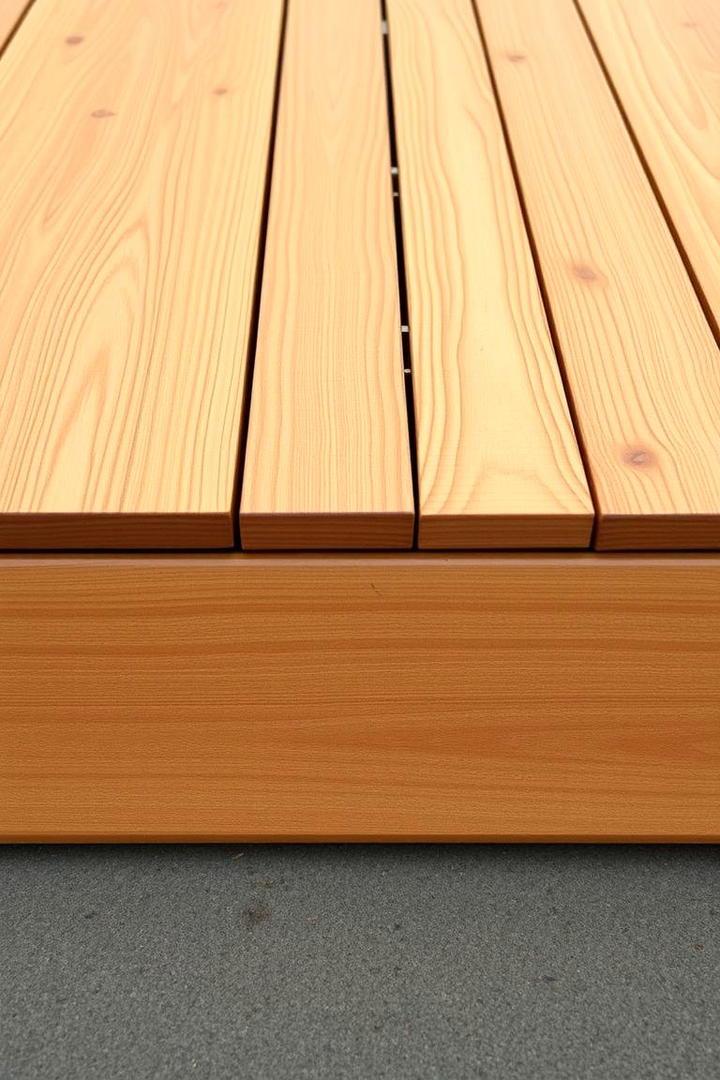 Textured Wood Panels - 30 Deck Skirting Ideas