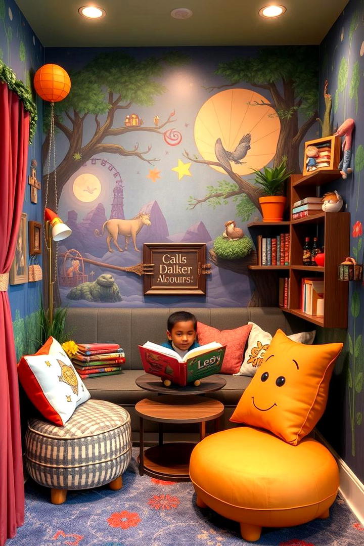 Themed Story Station - 30 kids reading nook ideas