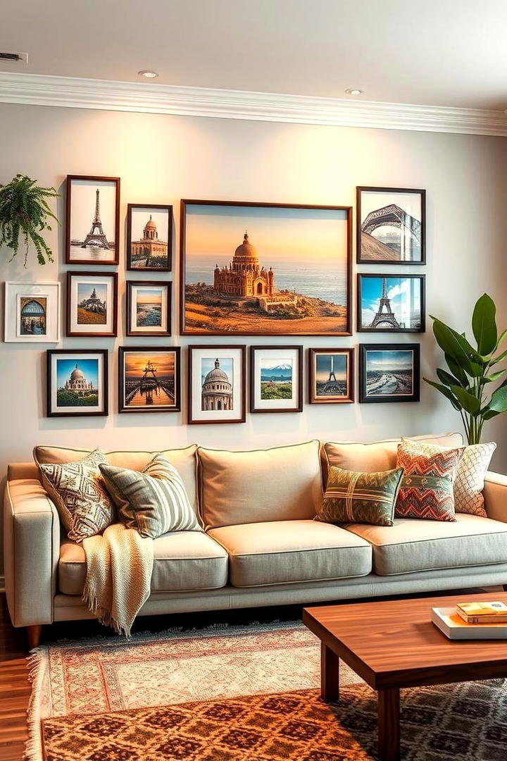 Themed Walls Vacations - 30 Family Picture Wall Ideas