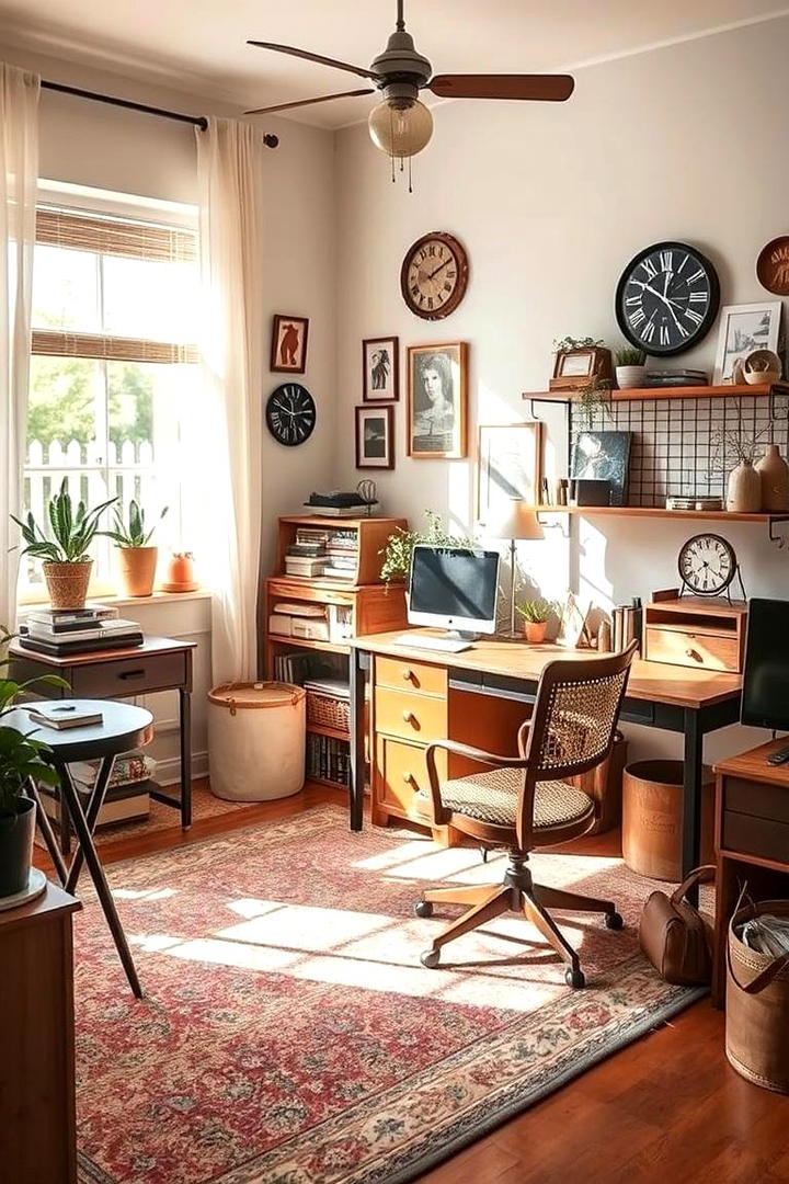 Thrift Store Furniture Finds - 30 Budget Home Office Ideas