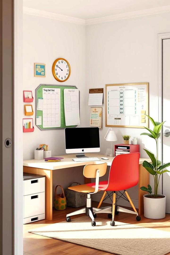 Time Management Corner - 30 Homeschool Room Ideas