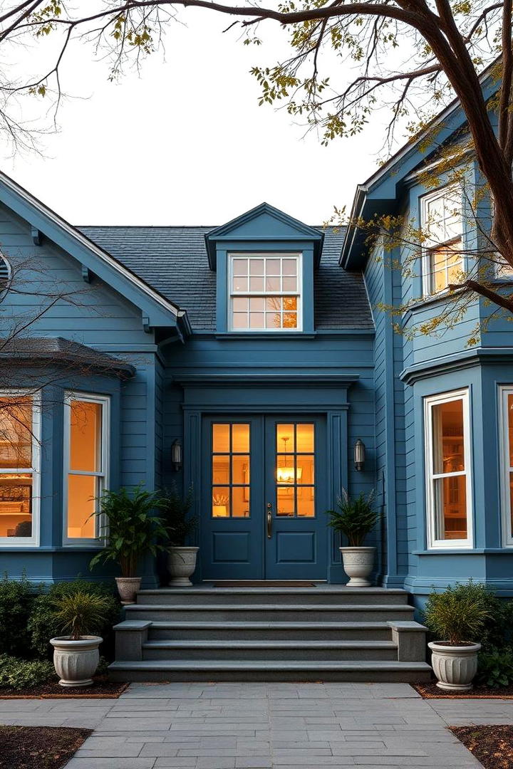 Timeless Blue Elegance - 30 Blue Exterior House Colors