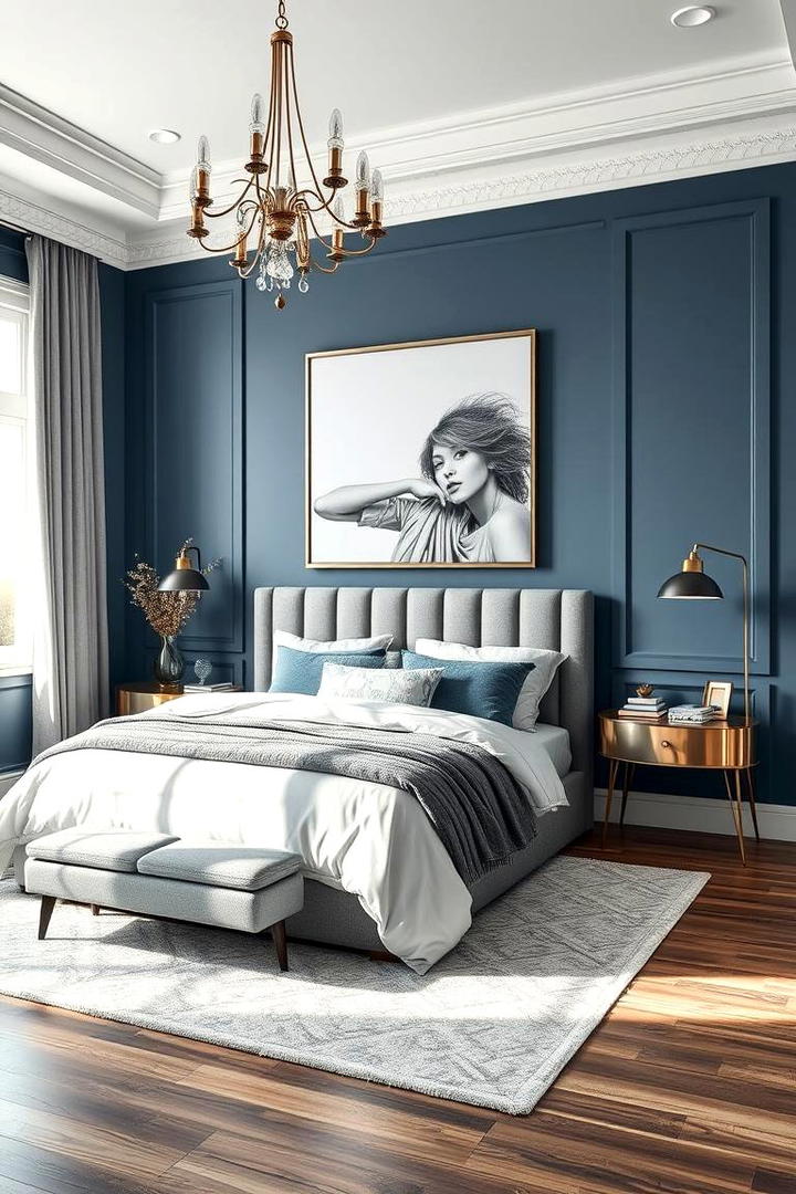 Timeless Blue Elegance - 30 Blue and Grey Bedroom Ideas