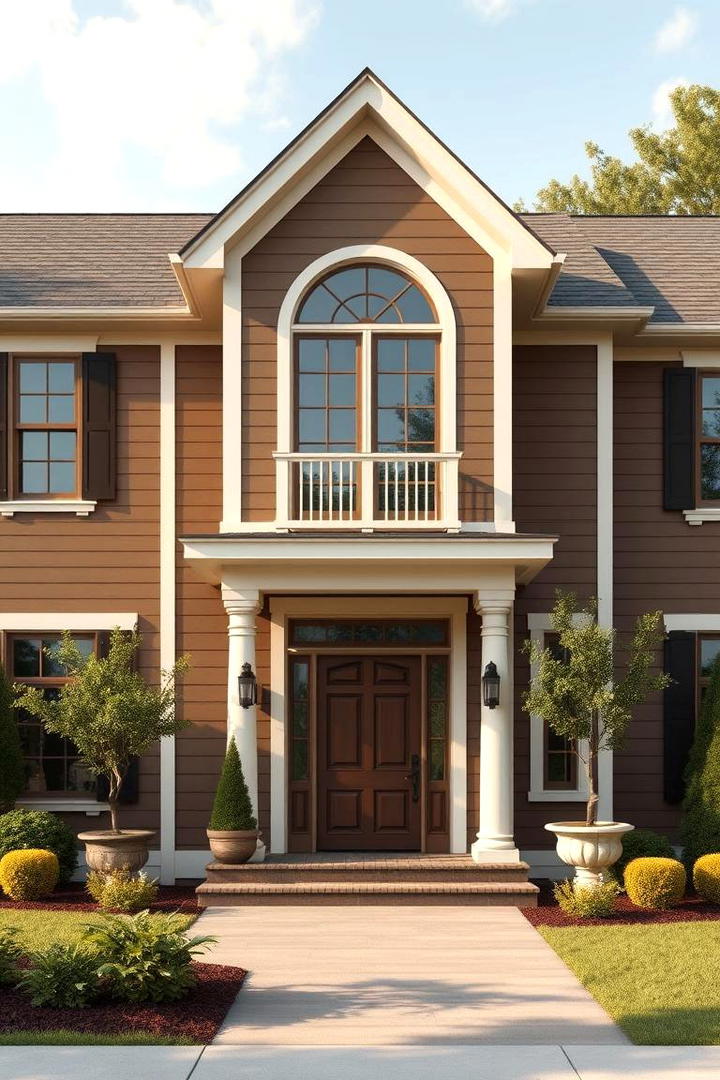 Timeless Brown Refinement - 30 Brown Exterior House Colors