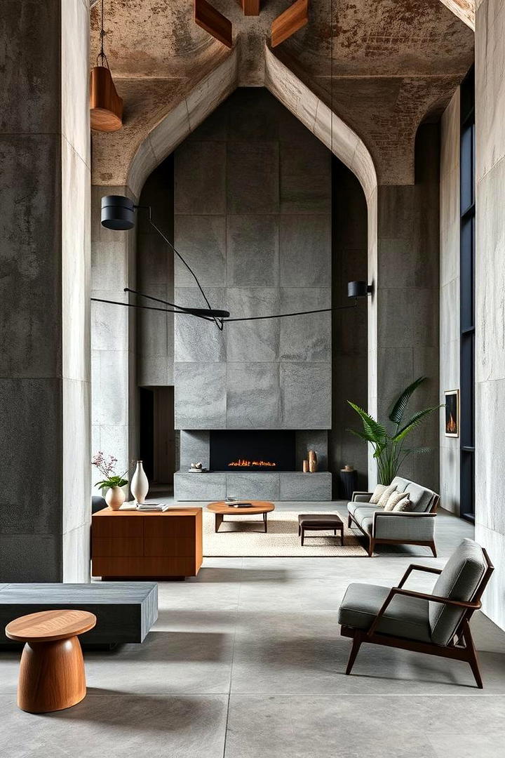 Timeless Brutalist Charm - 30 Brutalist Interior Design Ideas