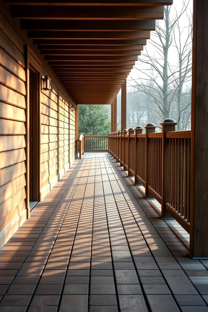 Timeless Heritage Walkway - 30 Wooden Walkway Ideas