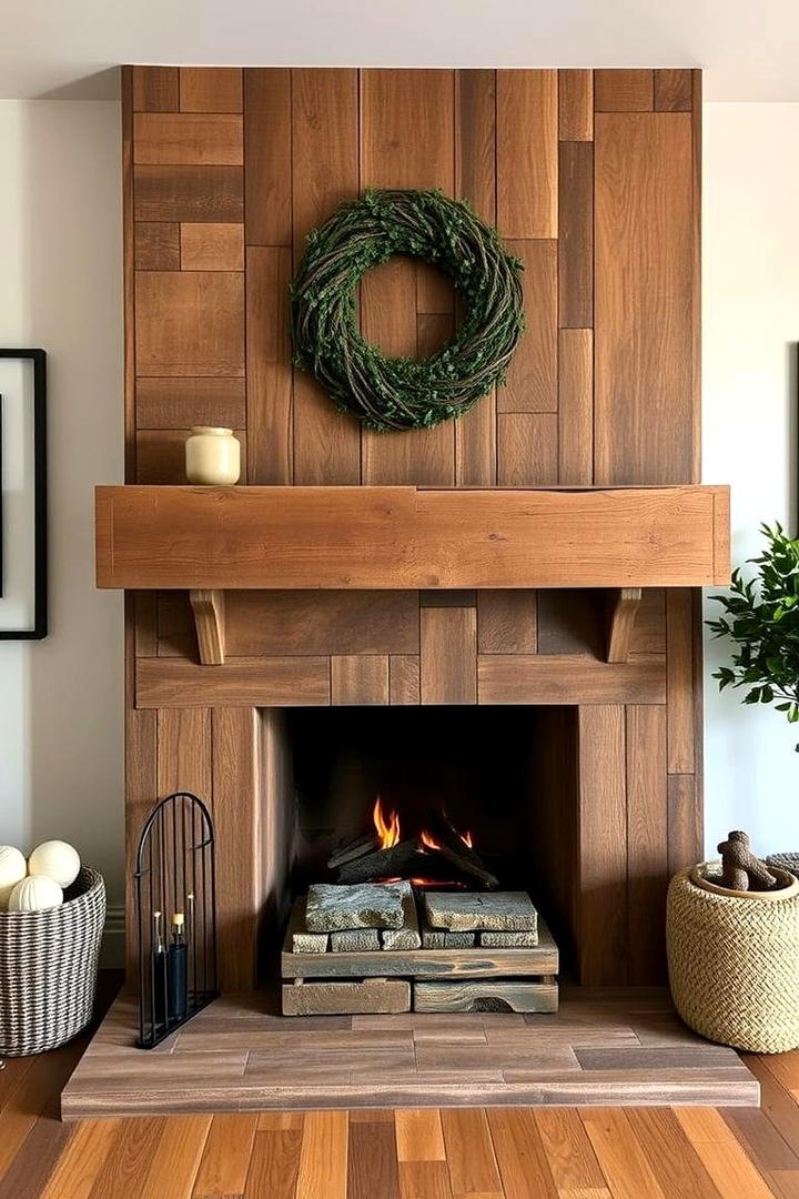 Timeless Reclaimed Wood - 30 French Country Fireplace Ideas