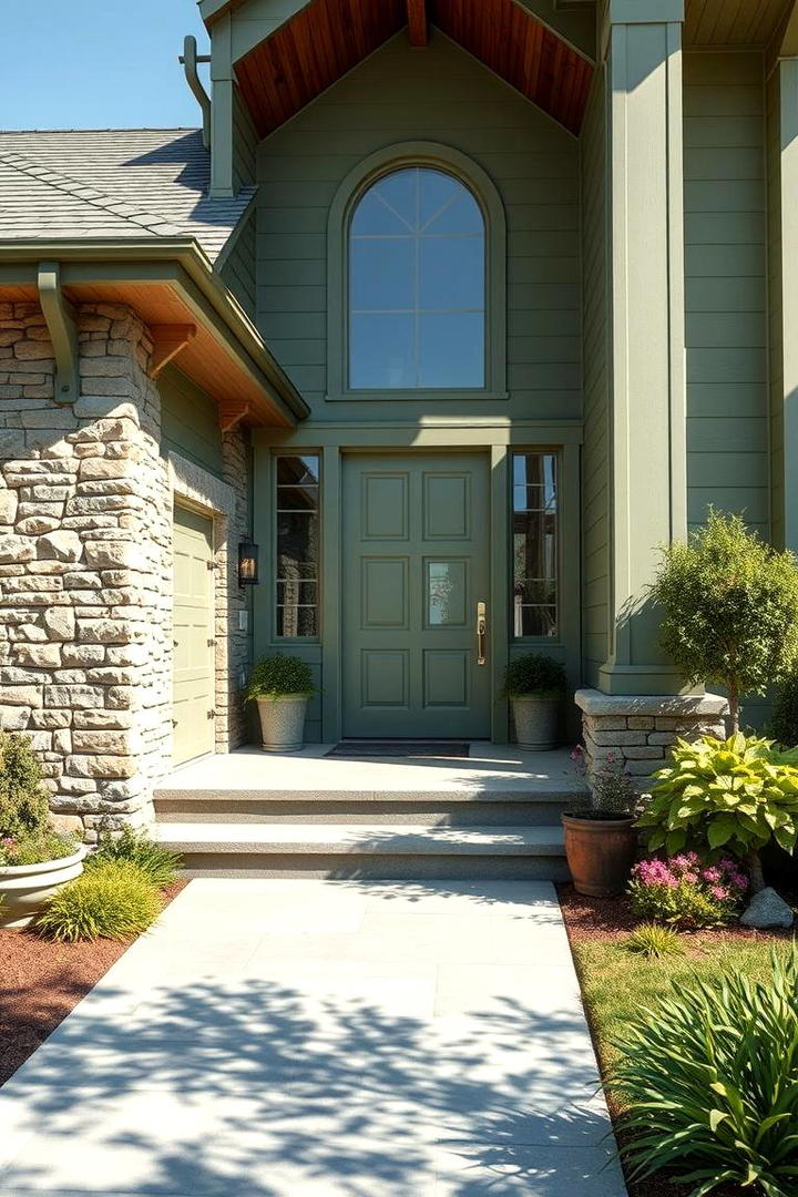 Timeless Sage Green Elegance - 30 Green Exterior House Paint Ideas