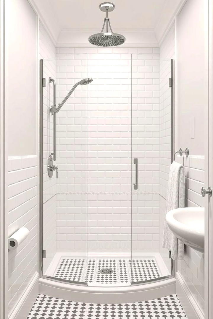 Timeless Traditional Shower - 30 Corner Shower Ideas