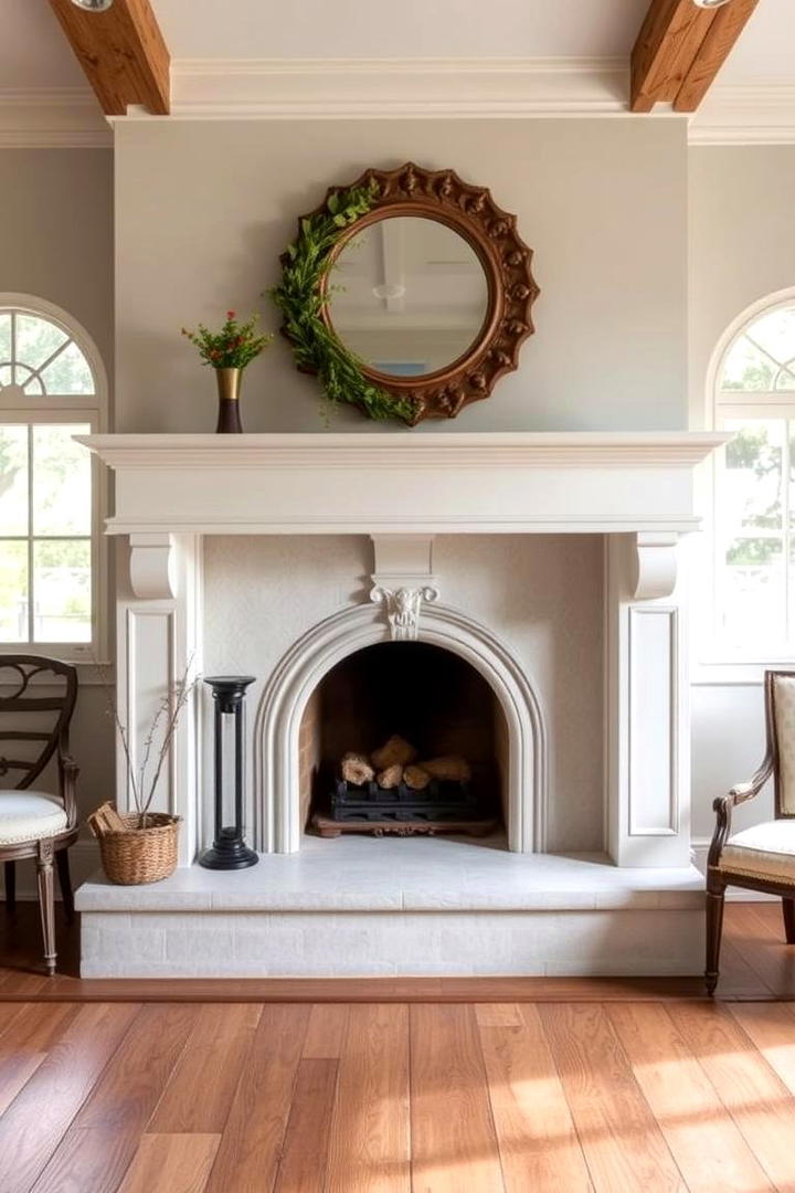 Traditional Hearth Harmony - 30 French Country Fireplace Ideas