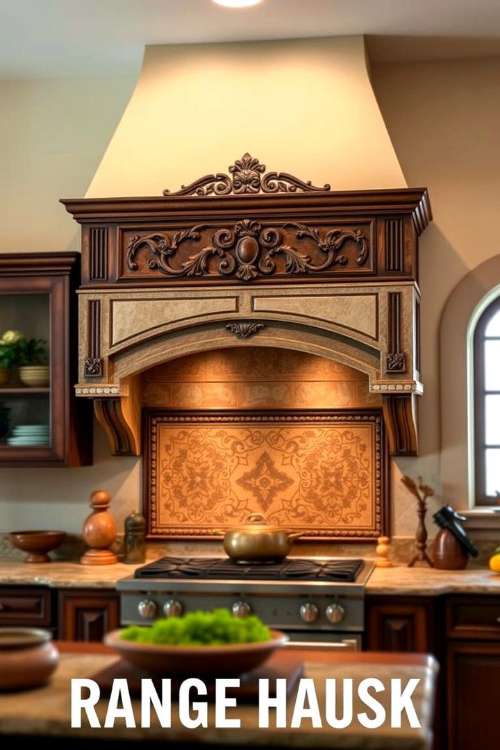 Traditional Range Hood Design - 30 Tuscan Kitchen Design Ideas