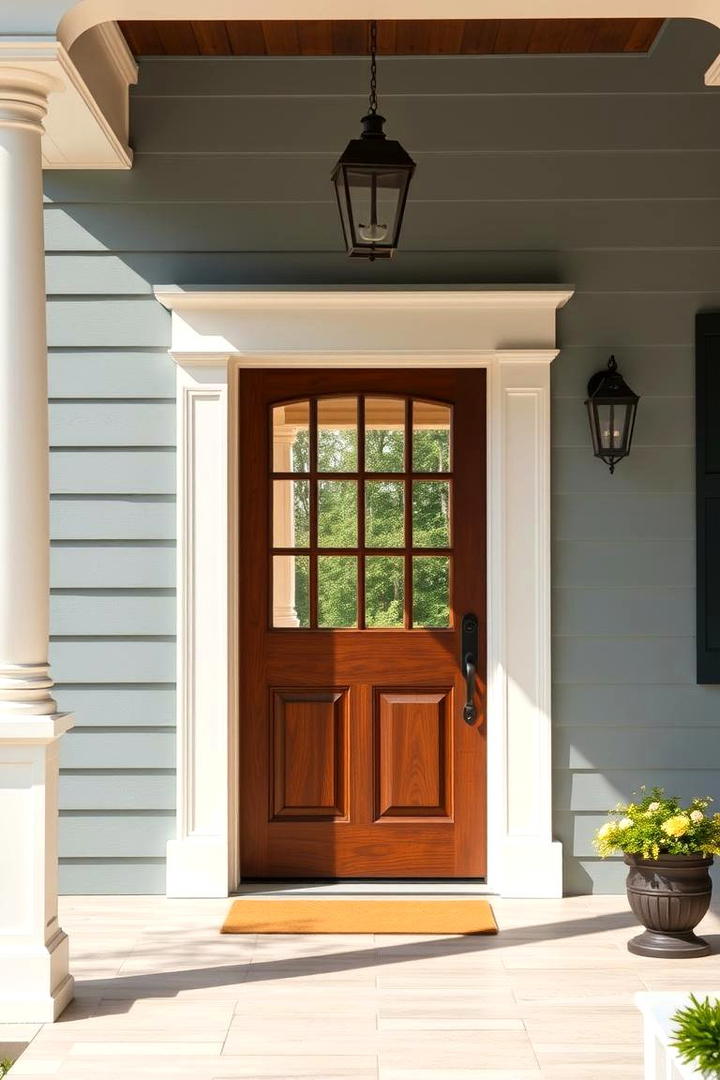 Traditional Swing Door Welcome - 30 Southern Front Porch Ideas