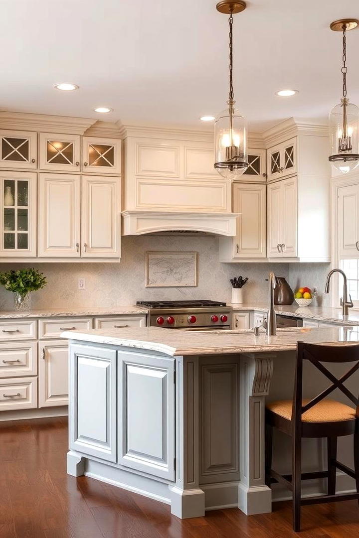 Traditional U Shaped Kitchen with a Twist - 30 U Shaped Kitchen Ideas