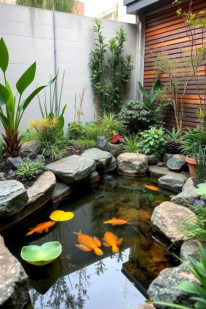 Tranquil Eco Retreat Pond - 30 Backyard Pond Ideas