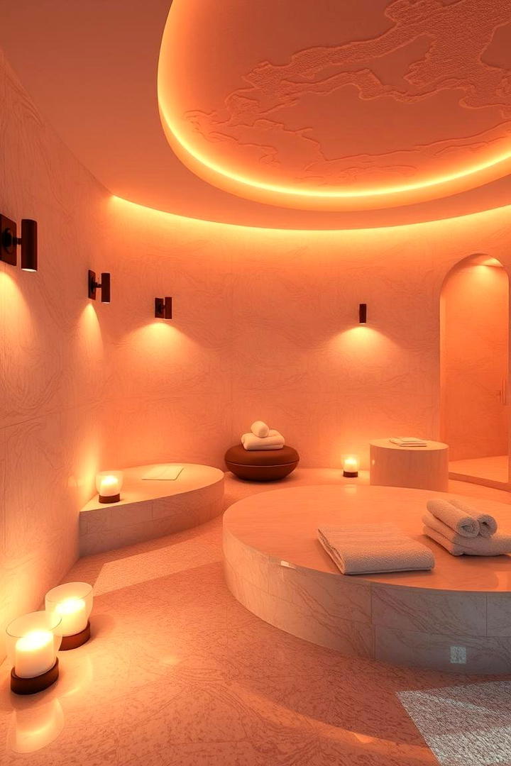 Tranquil Lighting and Warm Glows - 30 Spa Decor Ideas