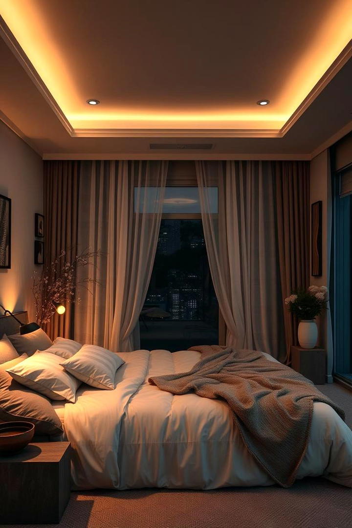 Tranquil Nighttime Retreat - 30 romantic bedroom ideas