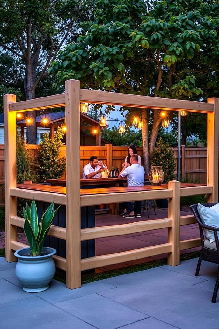 Trendy DIY Outdoor Bar Divider - 30 Split Rail Fence Ideas