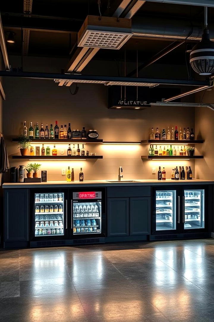 Trendy Garage Bar - 30 Garage Makeover Ideas