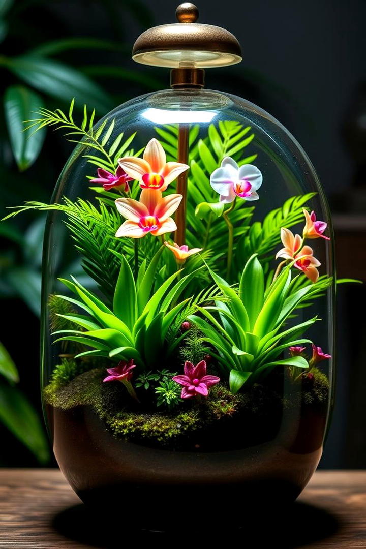 Tropical Mini Garden Terrarium - 30 Terrarium Ideas