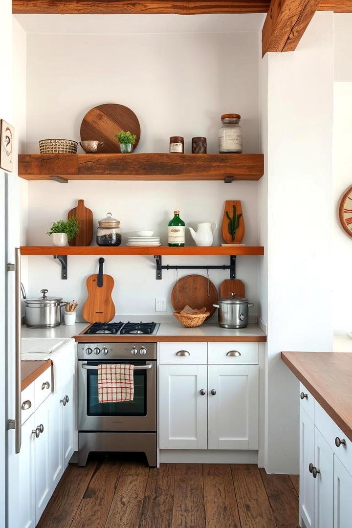 Understated White Walls - 30 Rustic White Kitchen Ideas