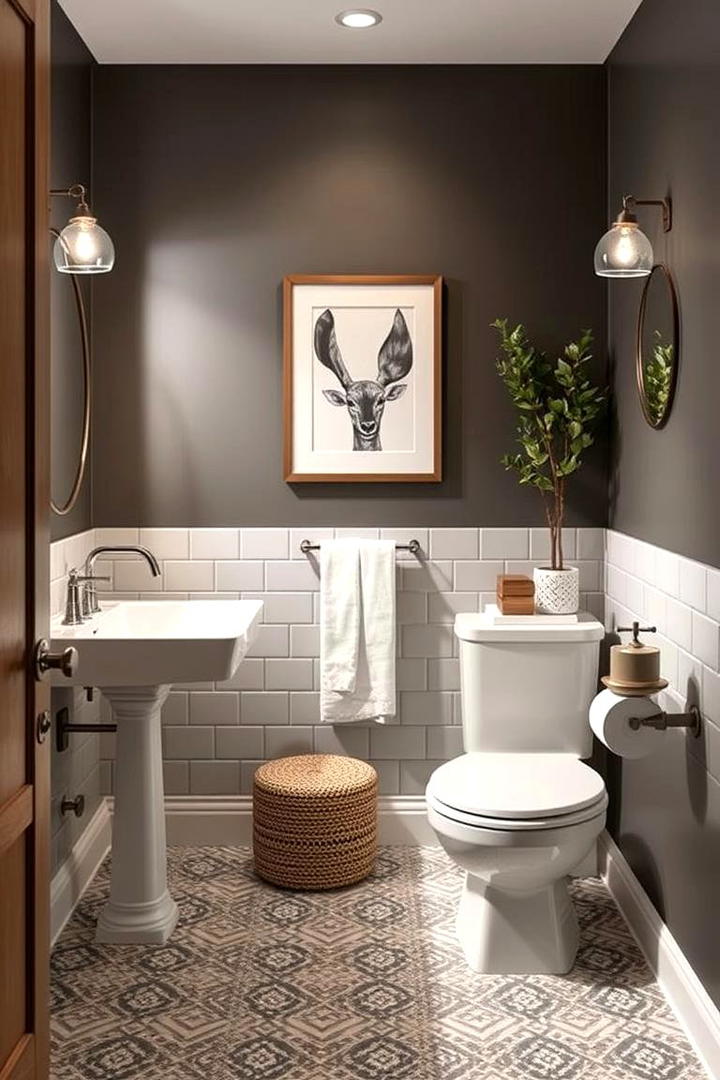 Unique Decorative Accents - 30 Small Master Bathroom Ideas