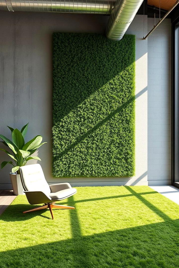 Urban Chic Turf Panel - 30 Artificial Grass Wall Design Ideas