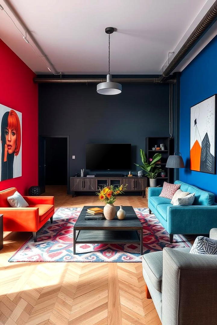 Urban Color Spectrum - 30 Colorful Living Room Ideas