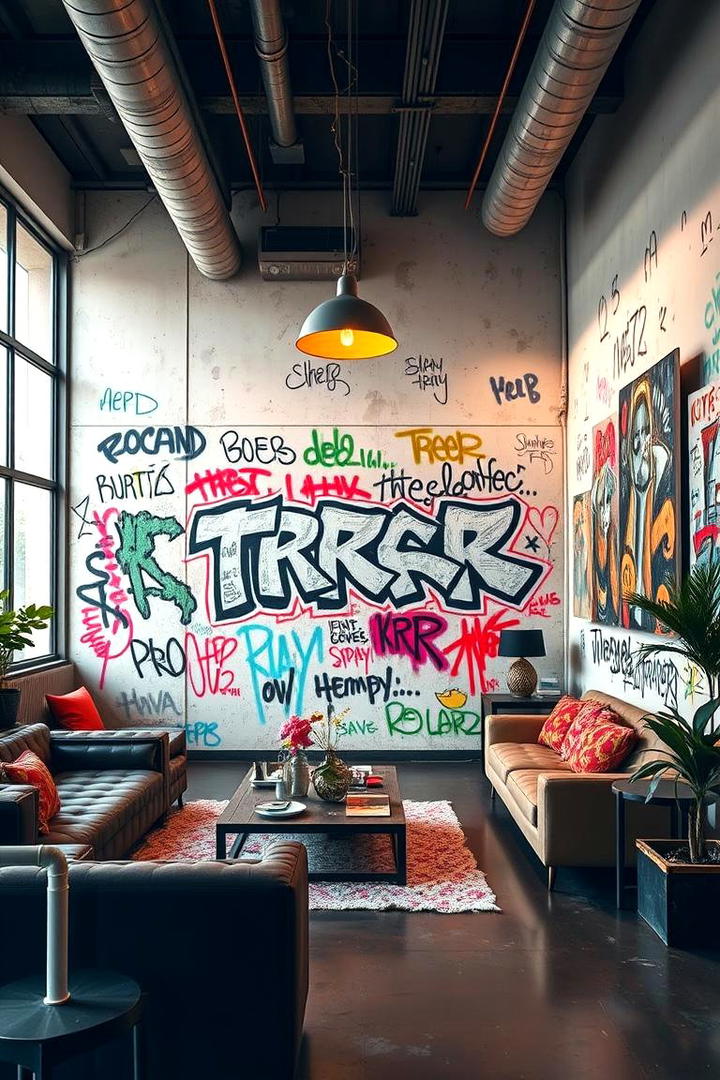 Urban Graffiti Style - 30 Wall Painting Ideas of Any Room