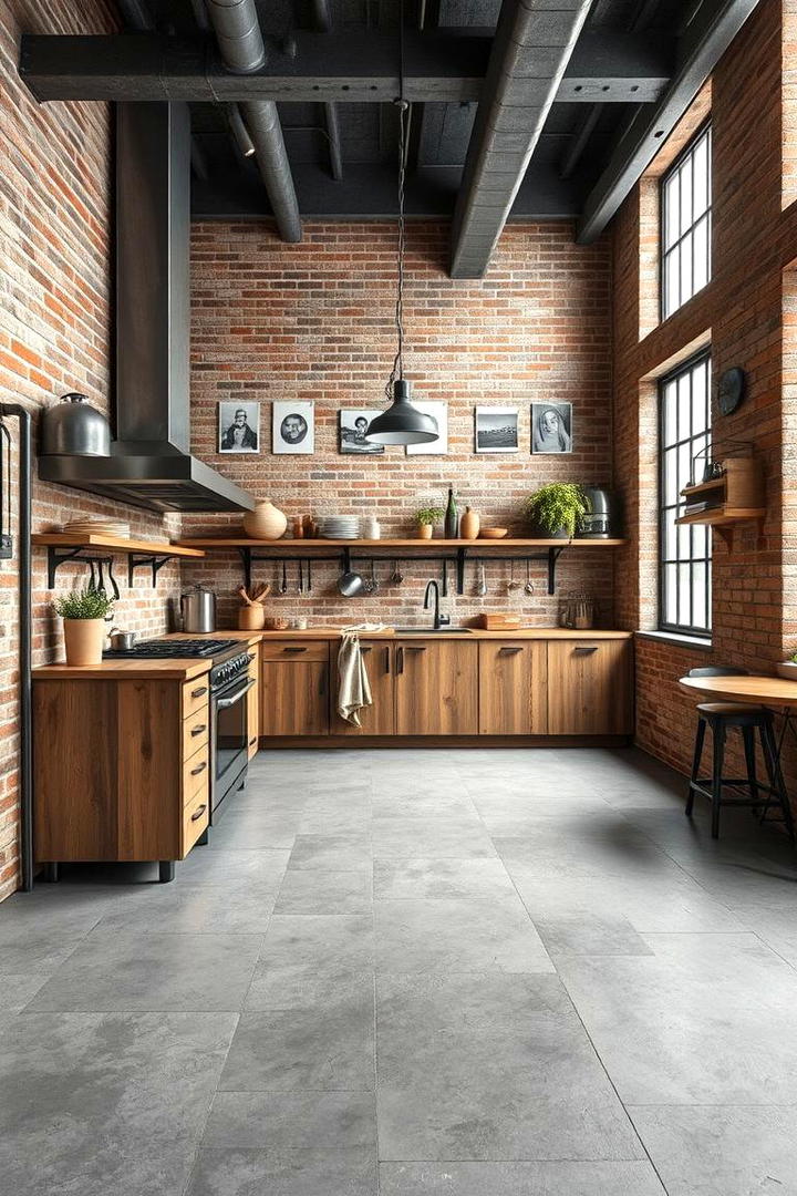 Urban Industrial Grey Kitchen - 30 Kitchens With Grey Floors