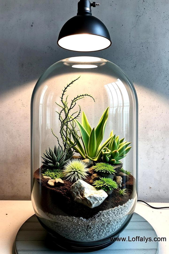 Urban Industrial Terrarium - 30 Terrarium Ideas