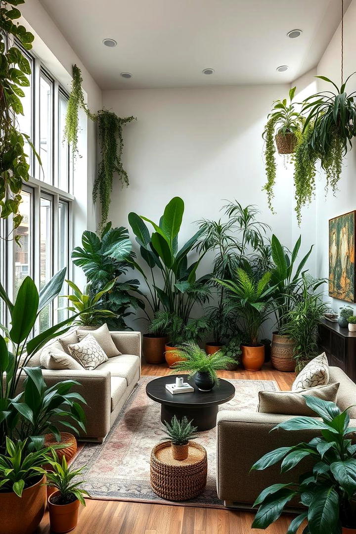 Urban Jungle Living Room - 30 2000s Room Ideas