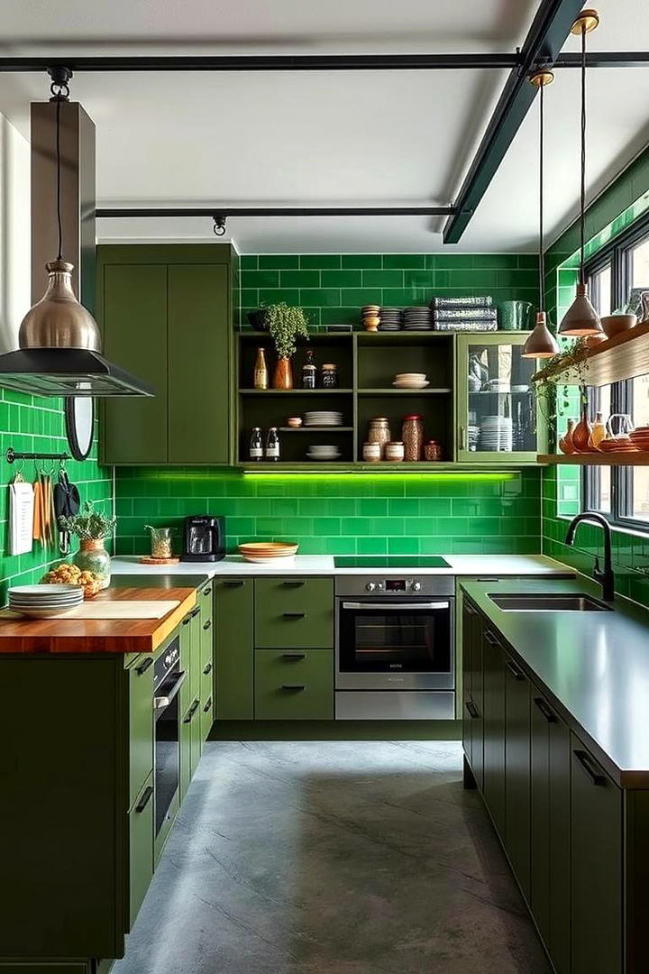 Urban Olive Green Inspiration - 30 Olive Green Kitchens