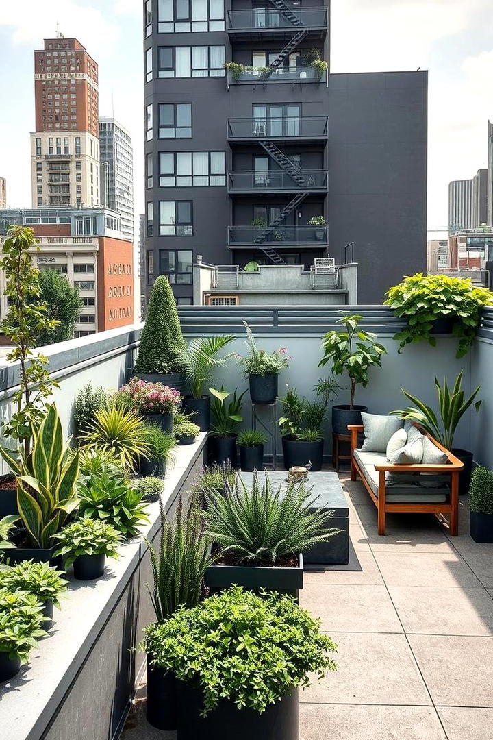 Urban Rooftop Garden - 30 Patio Garden Ideas