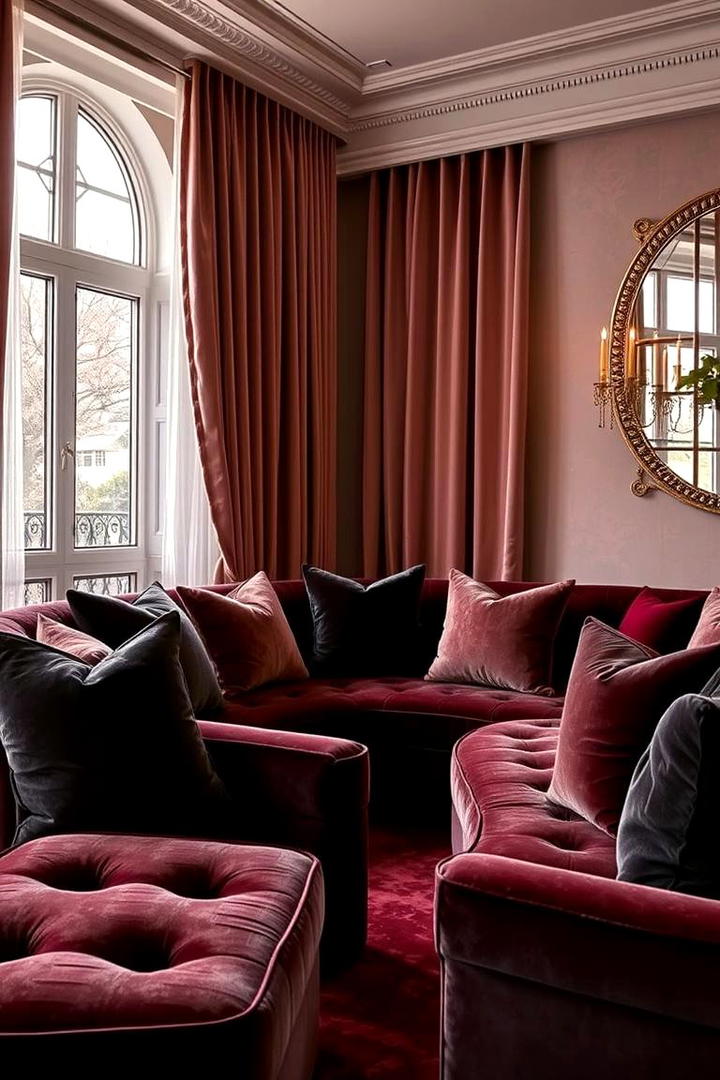 Velvet Texture Appeal - 30 Glam Interior Design Ideas