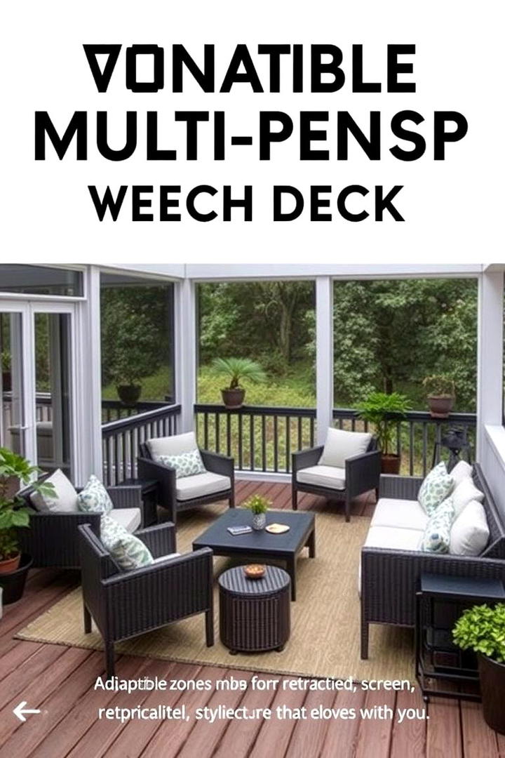 Versatile Multi Purpose Screened Deck - 30 Screened-in Deck Ideas