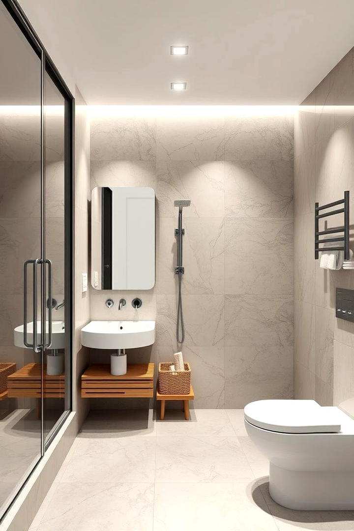 Versatile Multifunctional Wet Room - 30 Wet Room Ideas