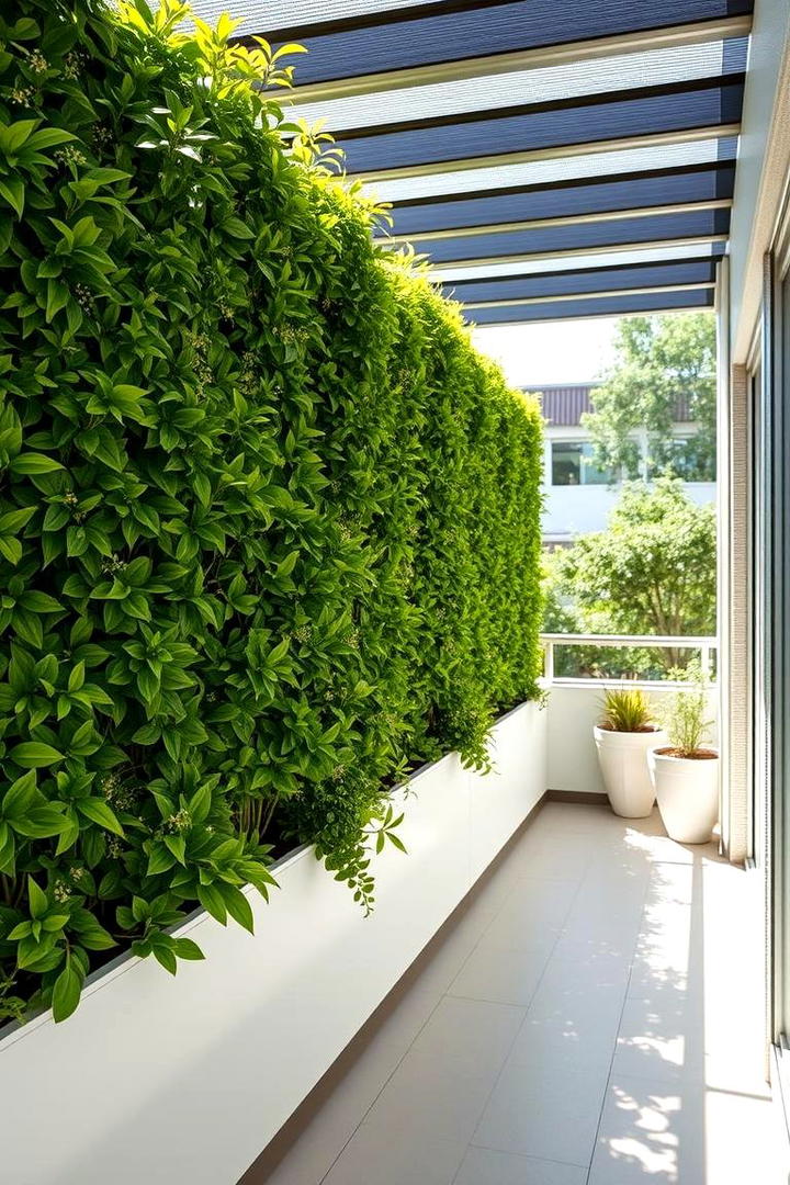 Vertical Garden Dividers - 30 Balcony Privacy Ideas