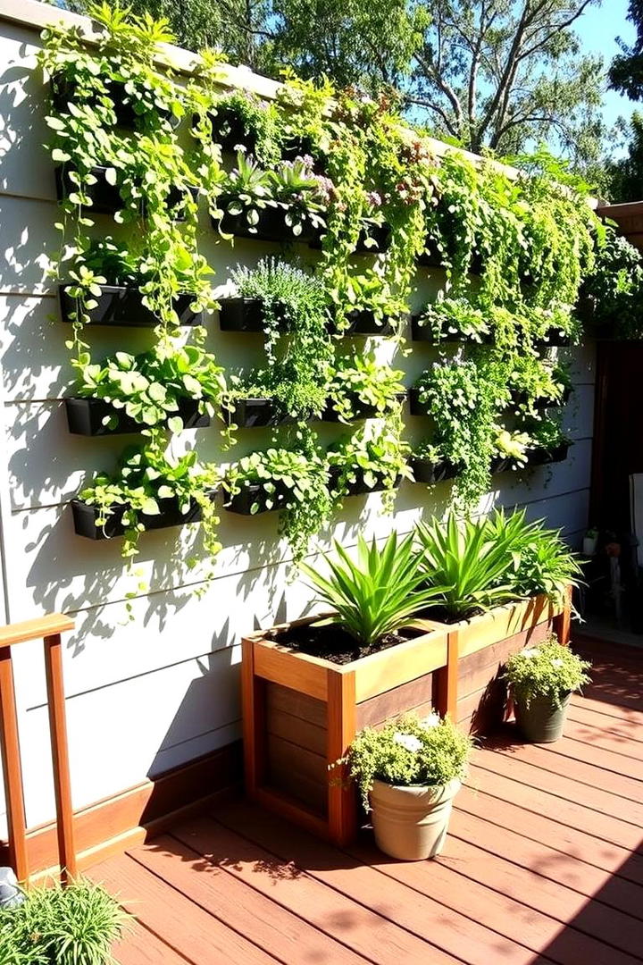 Vertical Green Oasis - 30 Deck Decorating Ideas With Plants