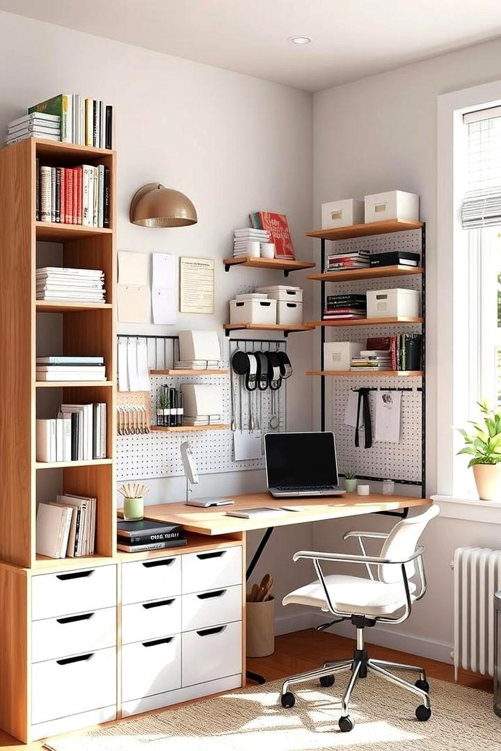 Vertical Storage Systems - 30 Budget Home Office Ideas