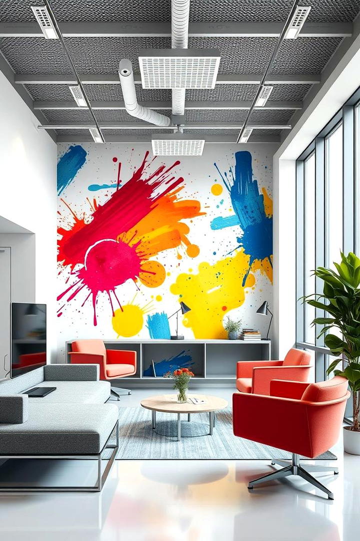 Vibrant Abstract Art - 30 Office Wallpaper Ideas