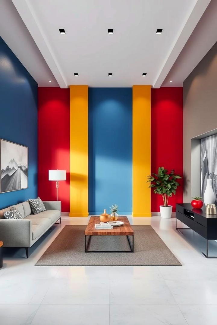 Vibrant Accent Highlights - 30 Floor and Wall Color Ideas