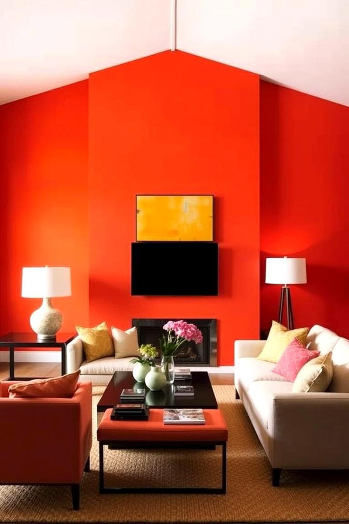 Vibrant Accent Walls - 30 2000s Interior Design Ideas