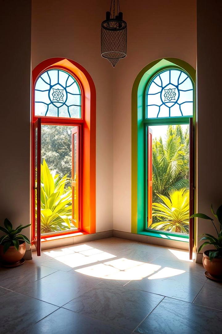 Vibrant Window Frames - 30 Mexican Style House Design Ideas