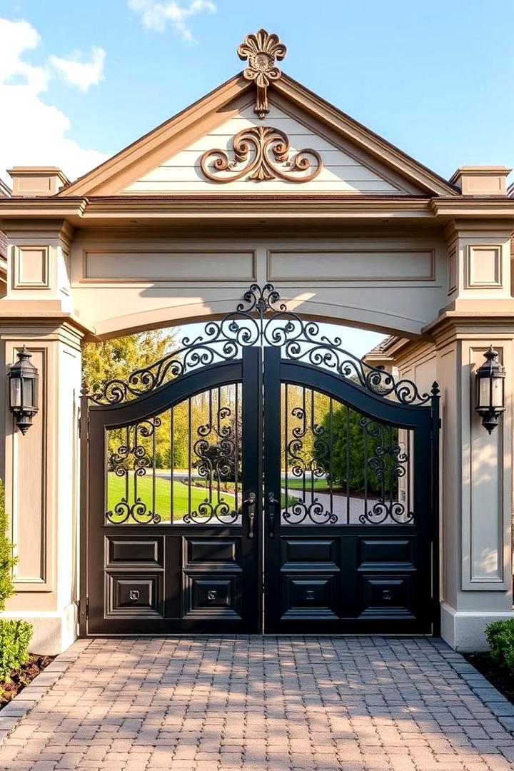 Vintage Carriage House Style - 30 Driveway Gate Ideas