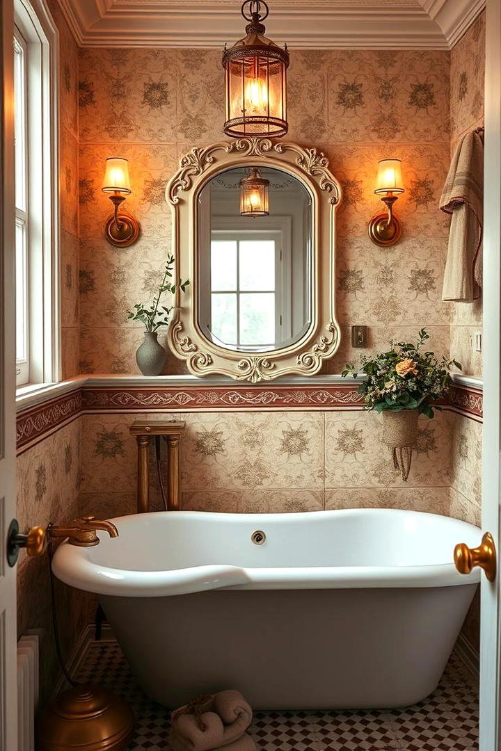 Vintage Charm Bathroom - 30 Bathroom Decor Ideas