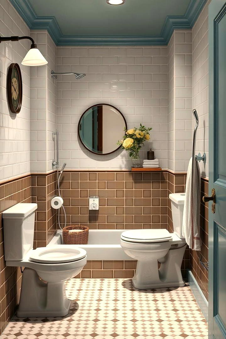 Vintage Charm Wet Room - 30 Wet Room Ideas